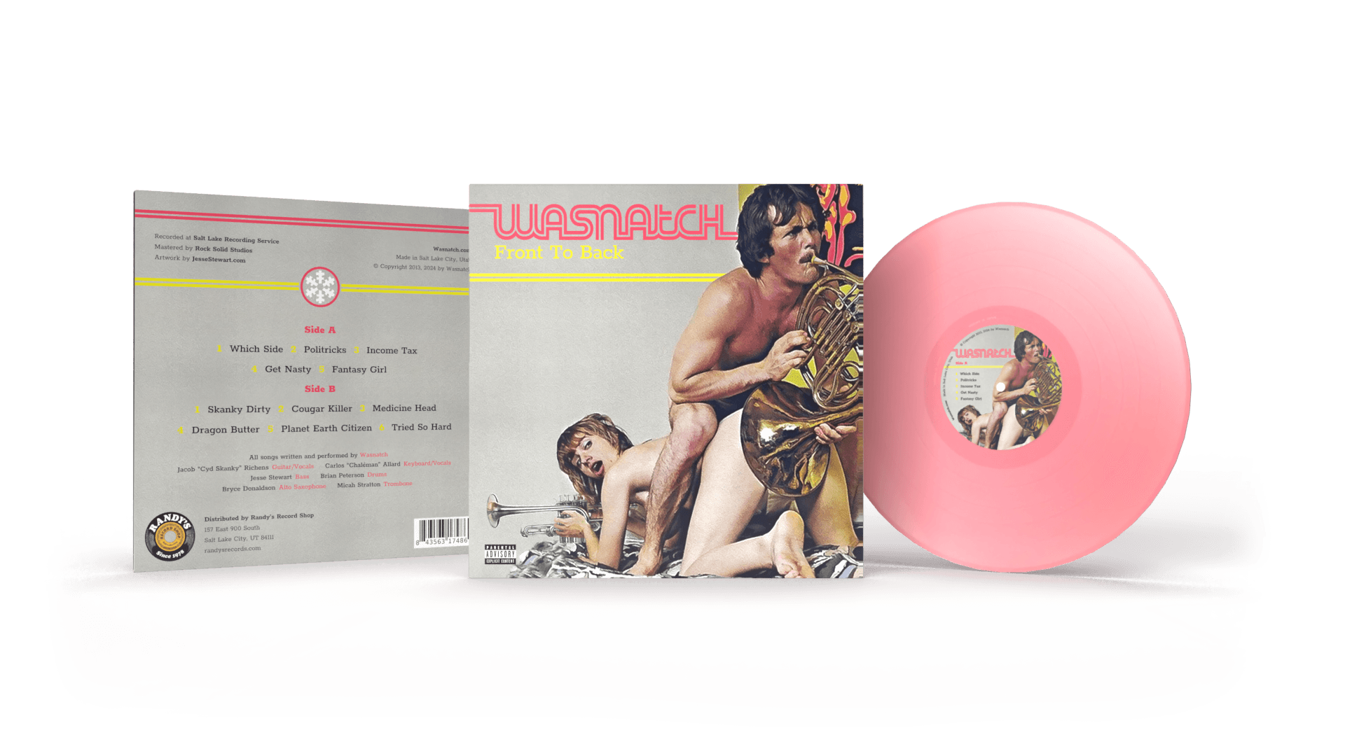 Wasnatch - Front to Back Limited Edition Pink Vinyl